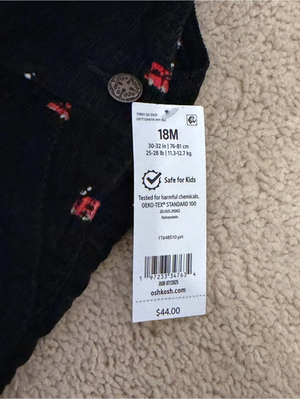 OshKosh Bgosh nwt soft